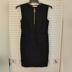 EUC**Tory Burch Black Sheath Dress Crew Neck